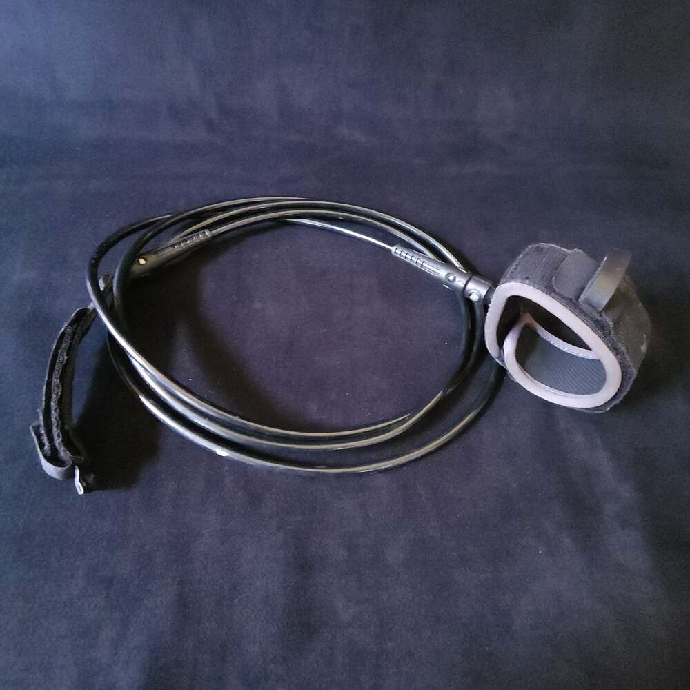 Rip Curl Surfboard Leash 8' 8ft Regular Surf Cord Leg Rope Black Ankle Cuff Wear
